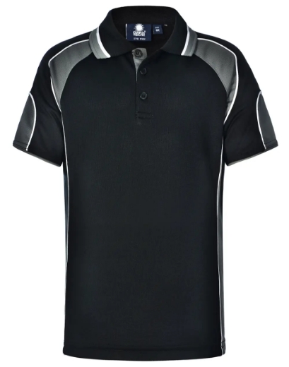 Picture of Winning Spirit, Kids Cooldry Contrast Polo w Panels